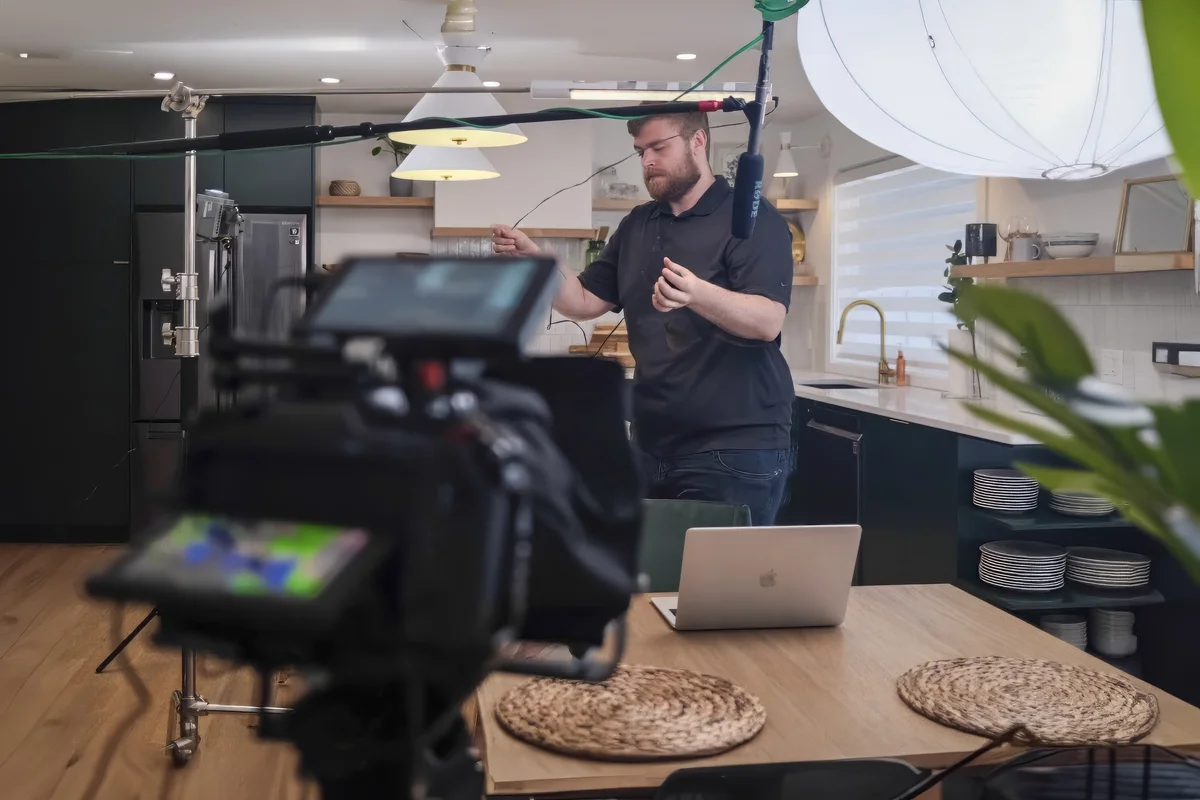 Lighting an interview set on location